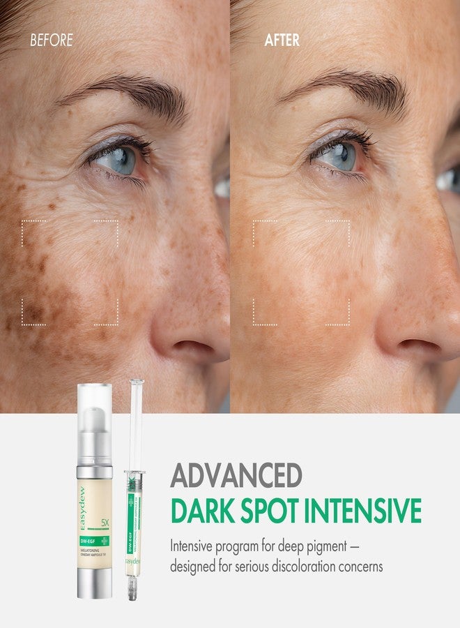 Easydew DW-EGF Melatoning Ampoule 5X - Hydrating Dark Spot Serum with Niacinamide & Glutathione for Uneven Skin - Fast Absorbing Day & Night Ampoule Korean Skin Care (Pump 0.27 fl oz, EGF 5X) - Image 3